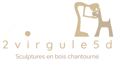 logo 2virgulde 5d - scupltures en bois