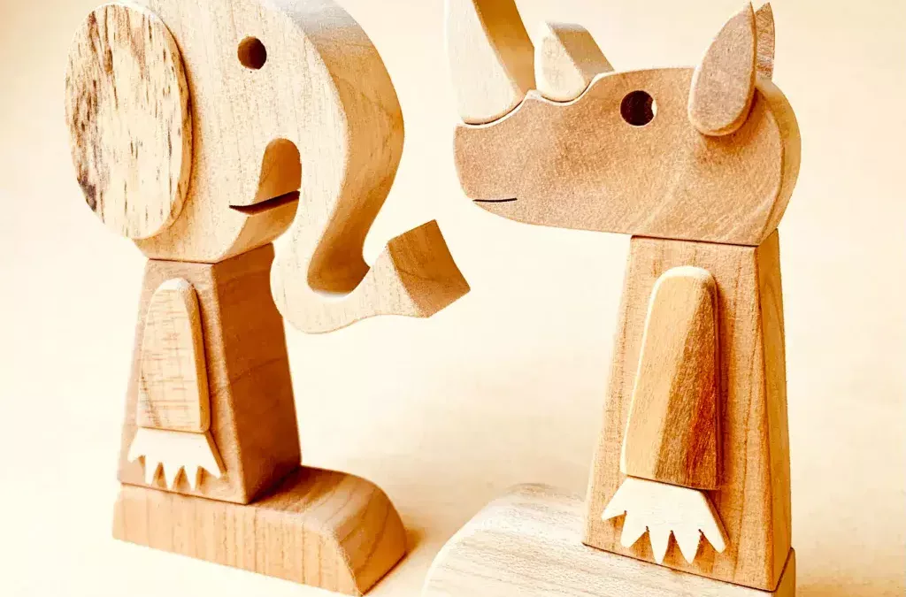 l&rsquo;éléphant et le rhinocéros